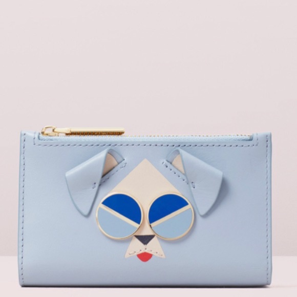 Authentic Kate Spade Italian leather Dog bifold🦋 - Picture 2 of 7